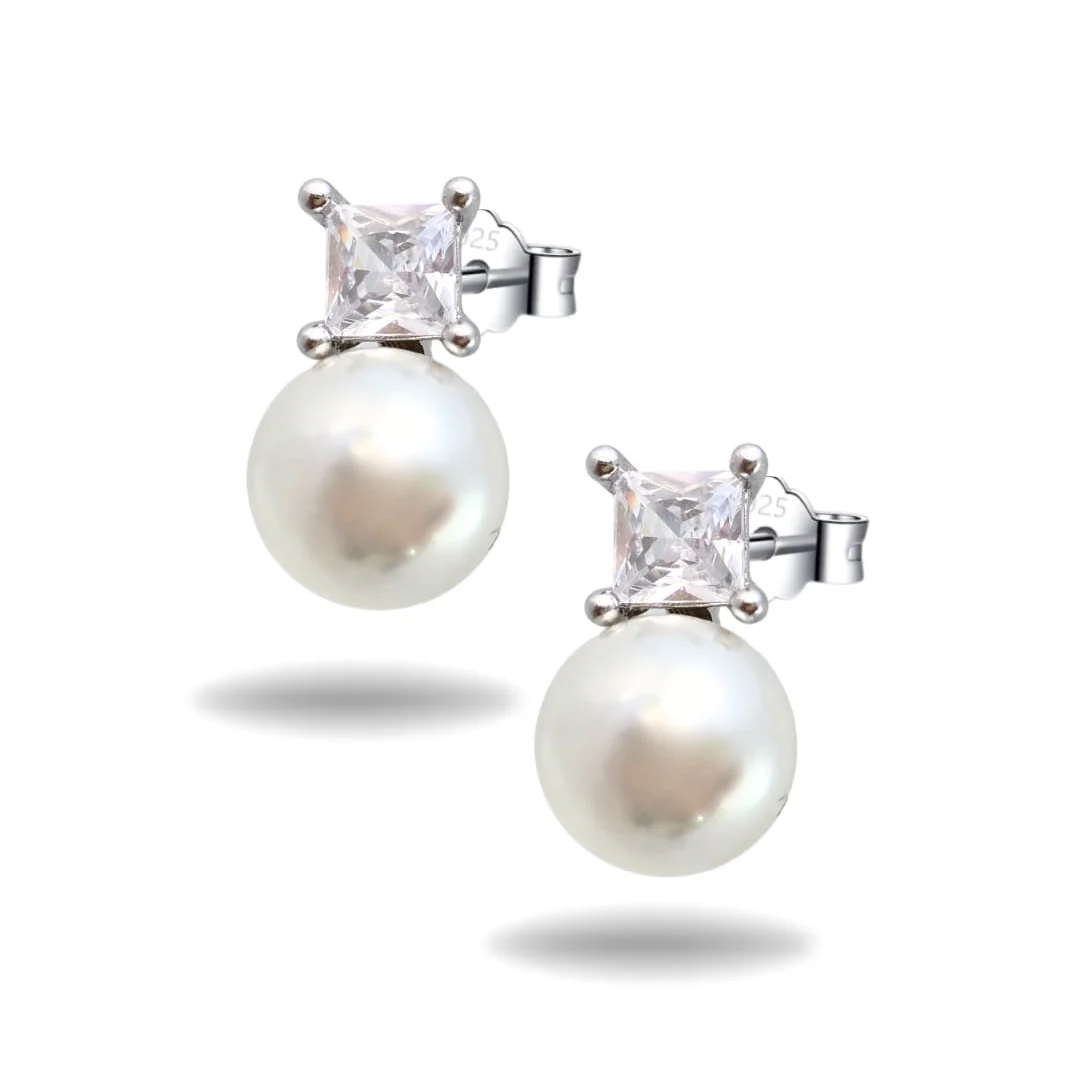 Pearl Drop Princess Studs