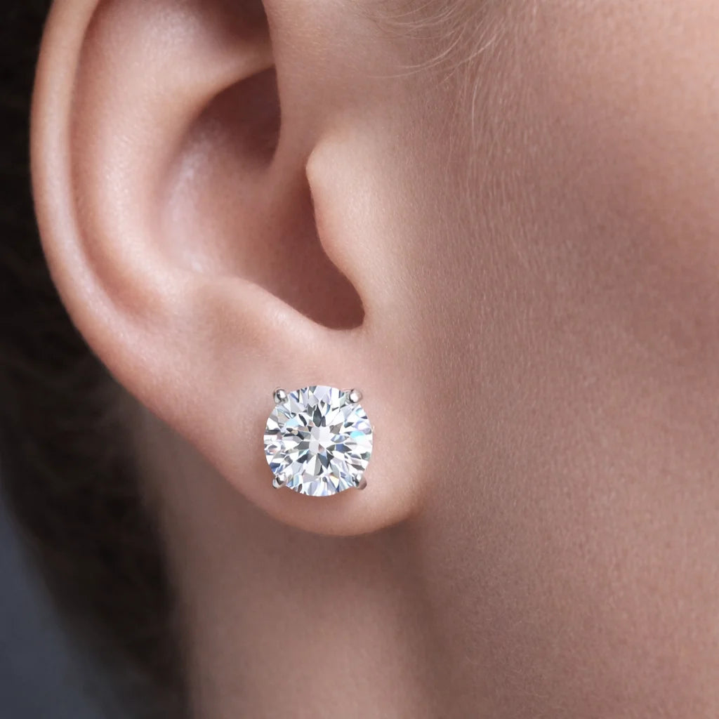 Studs Round Zirconia