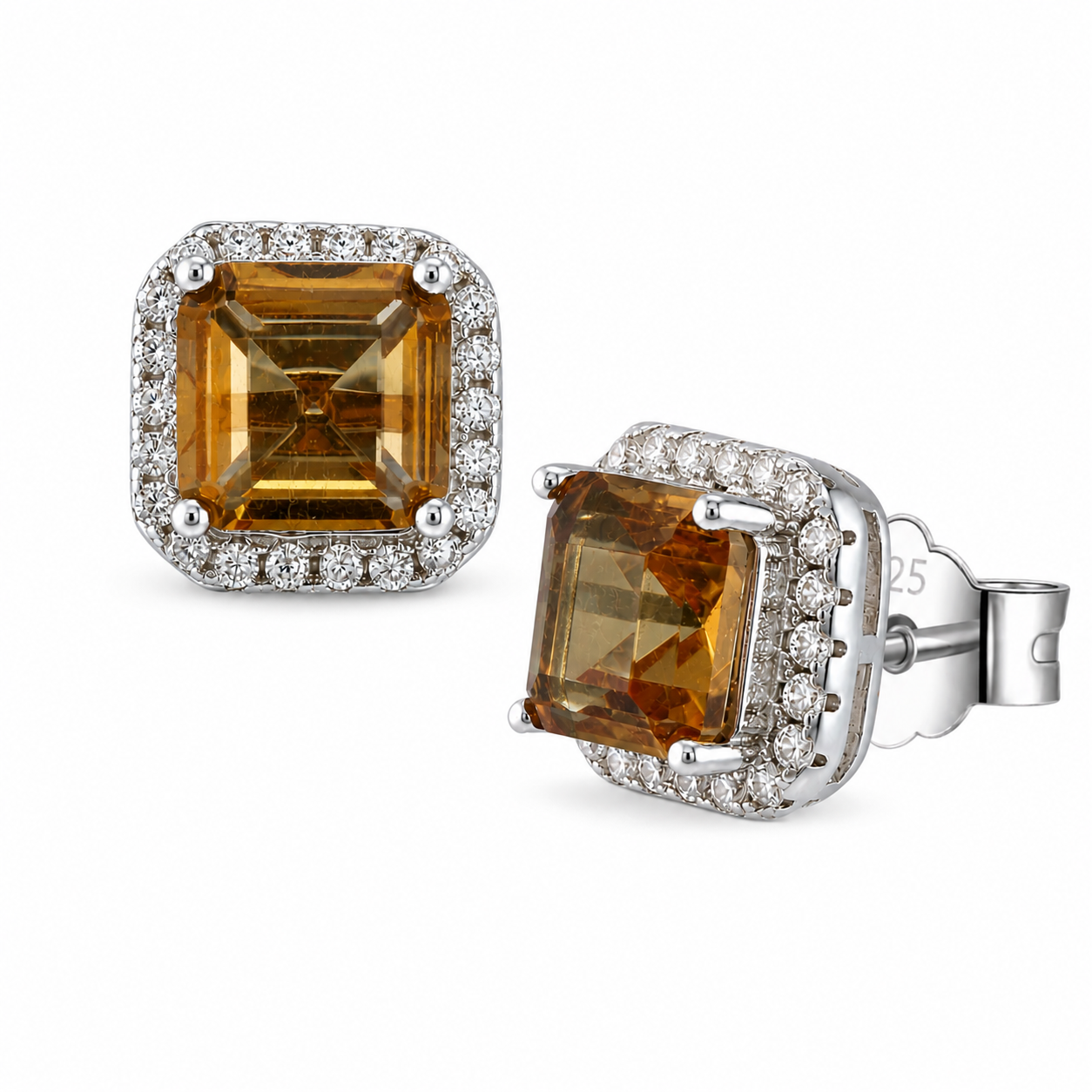 Zultanite Halo Studs