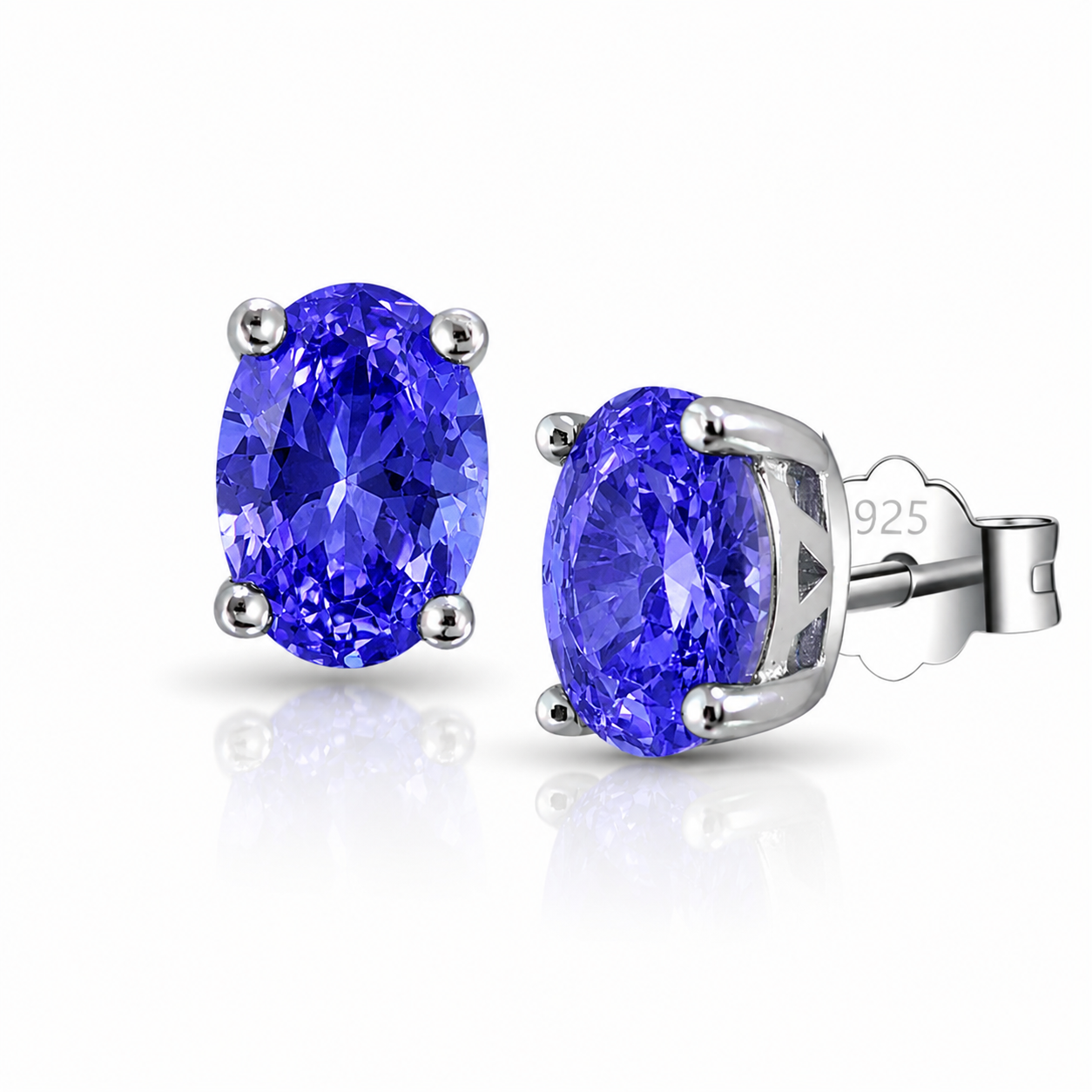 Violet Tanzanite Studs