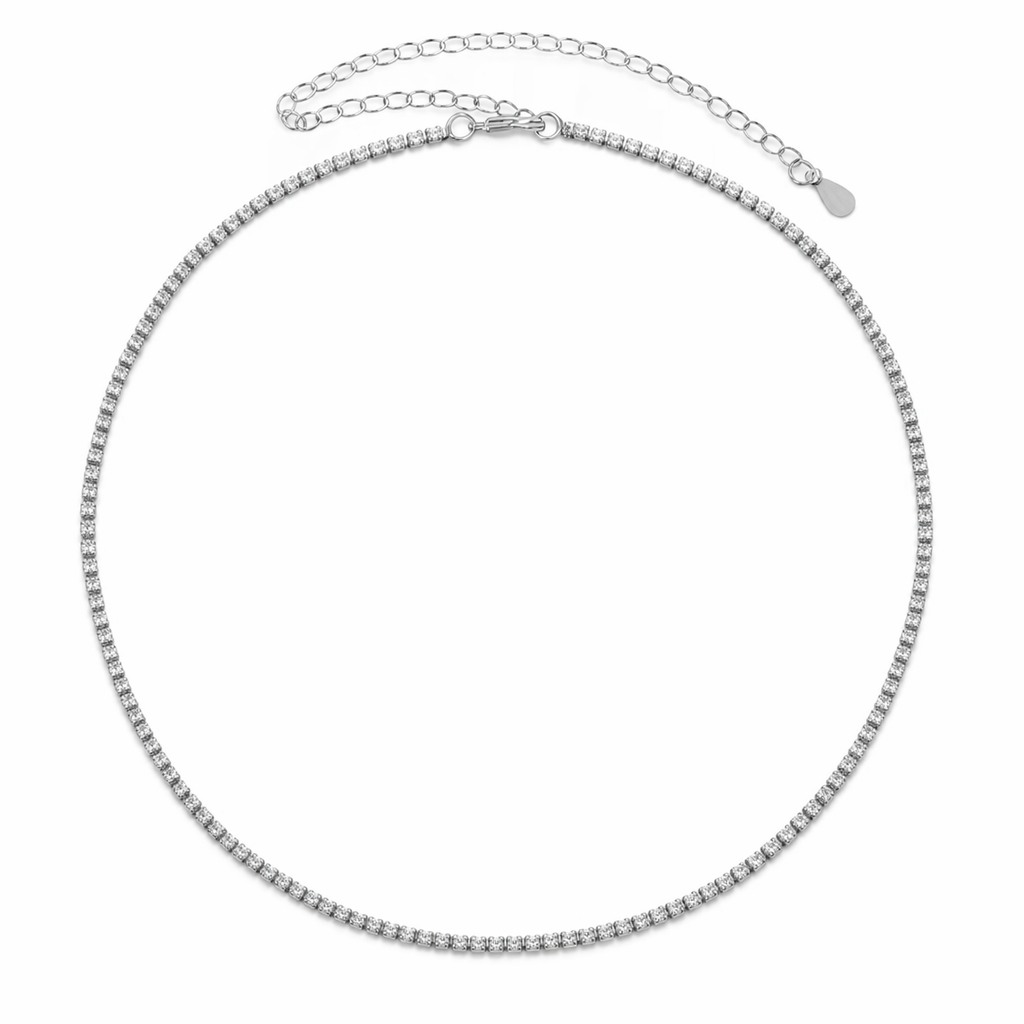 Choker Tenis Plata 1.8mm