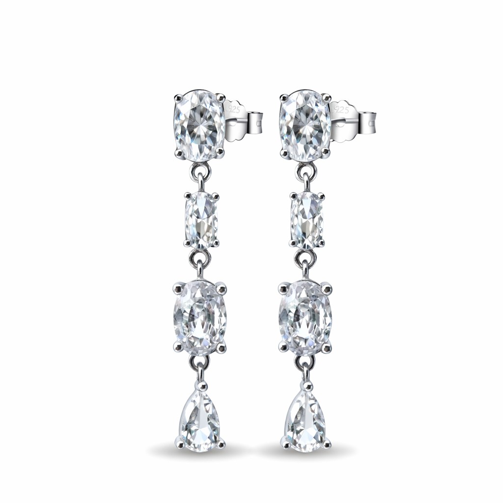 Oval Drop Earrings