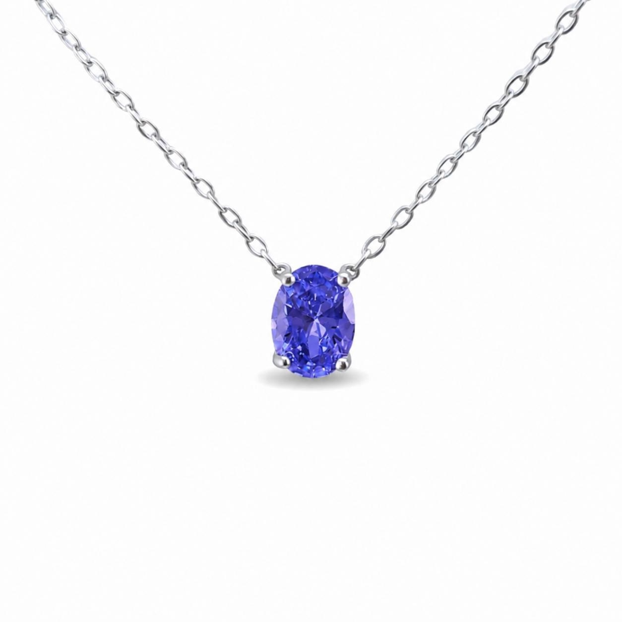 Violet Tanzanite  Necklace