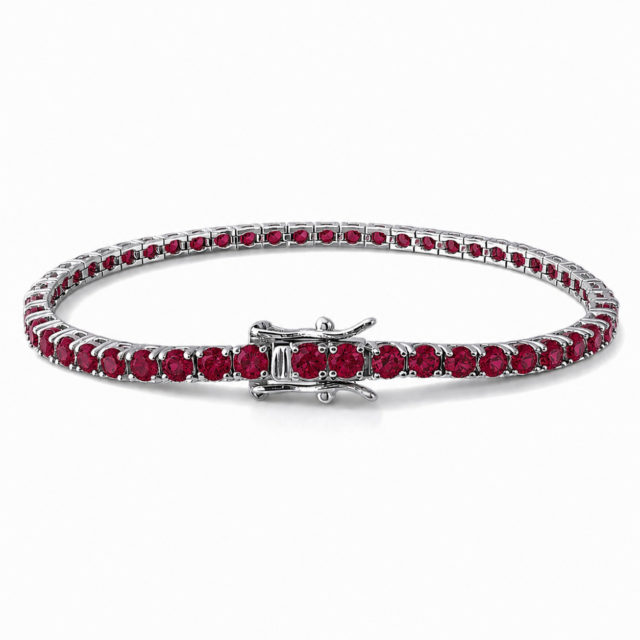 Pulso Tenis Rubí 3mm