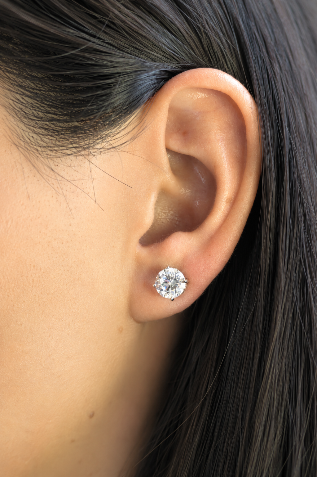 Studs Round Zirconia
