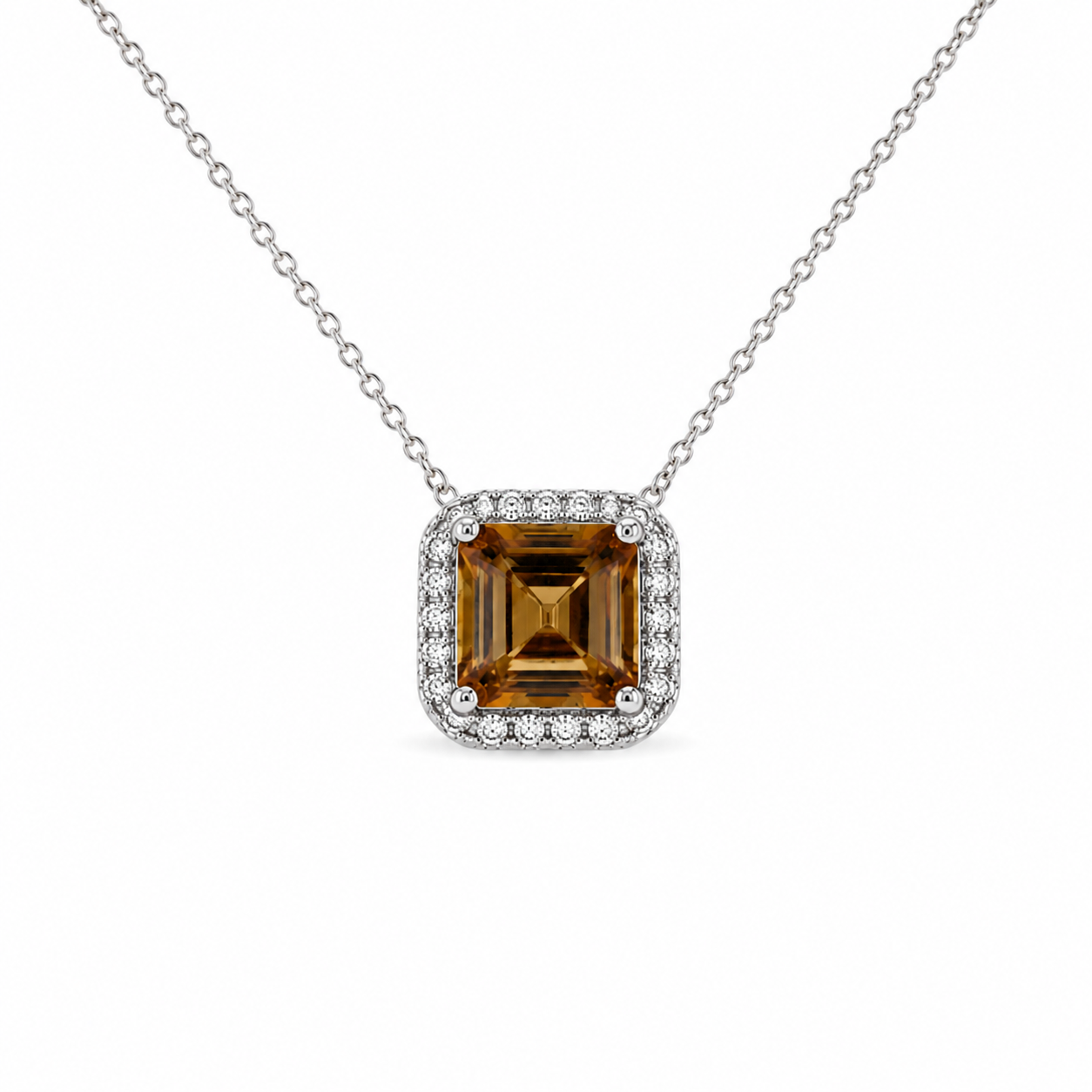 Zultanite Halo Necklace