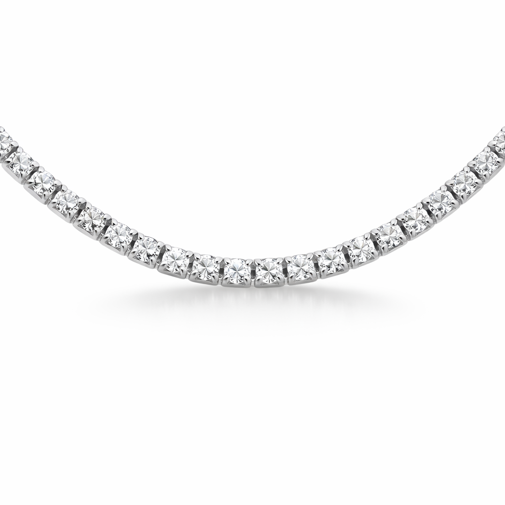 Choker Tenis Plata 2mm