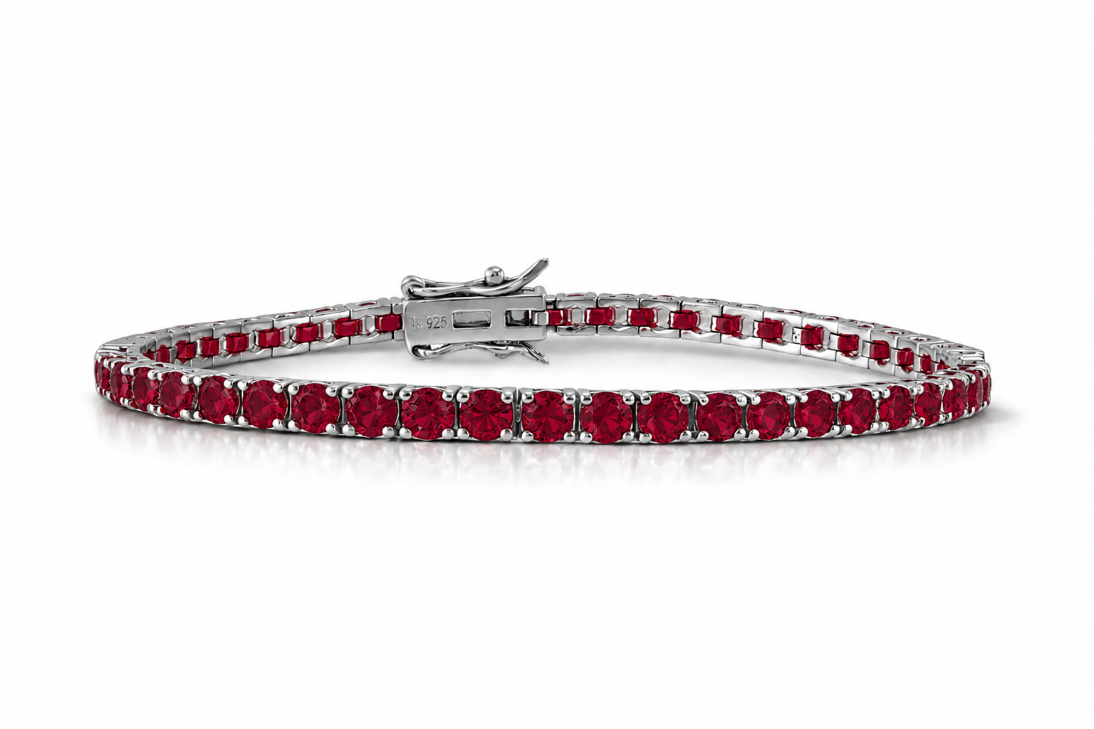 Pulso Tenis Rubí 3mm