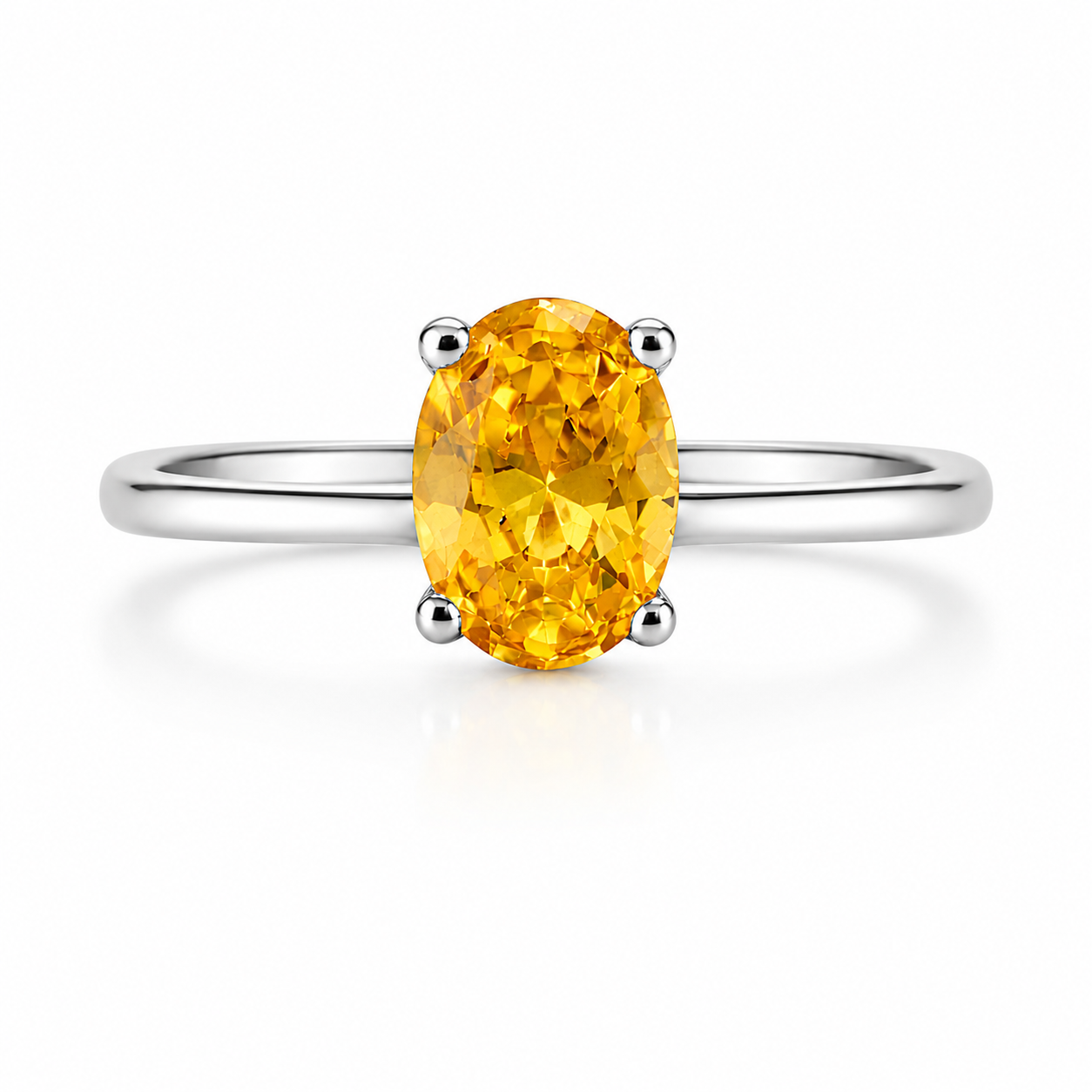Golden Citrine Ring